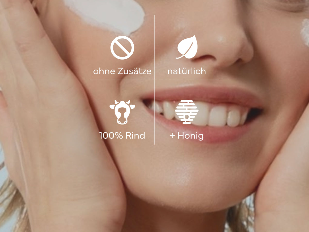 2er-Set Tallow Rindertalg Creme Honig - 100% natürliche & unparfümierte Hautpflege