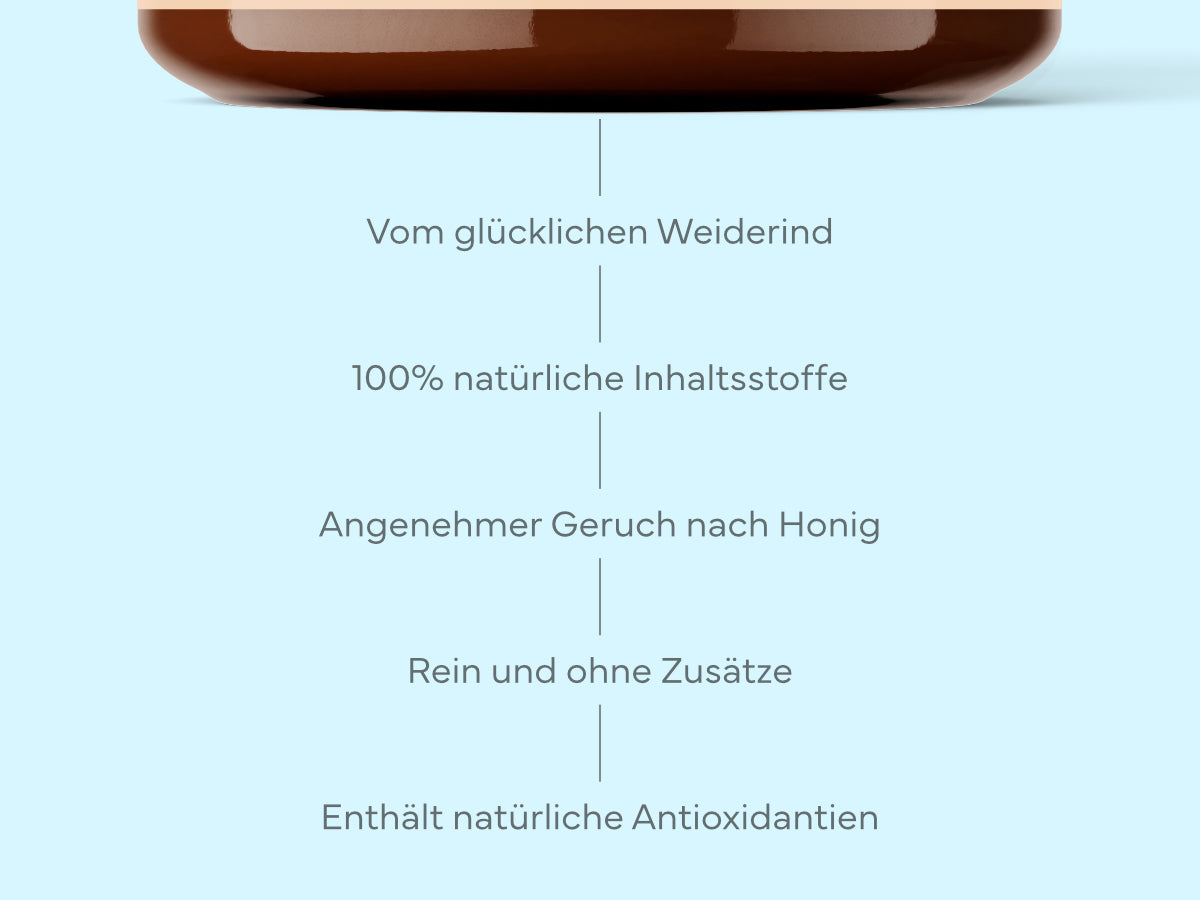 2er-Set Tallow Rindertalg Creme Honig - 100% natürliche & unparfümierte Hautpflege