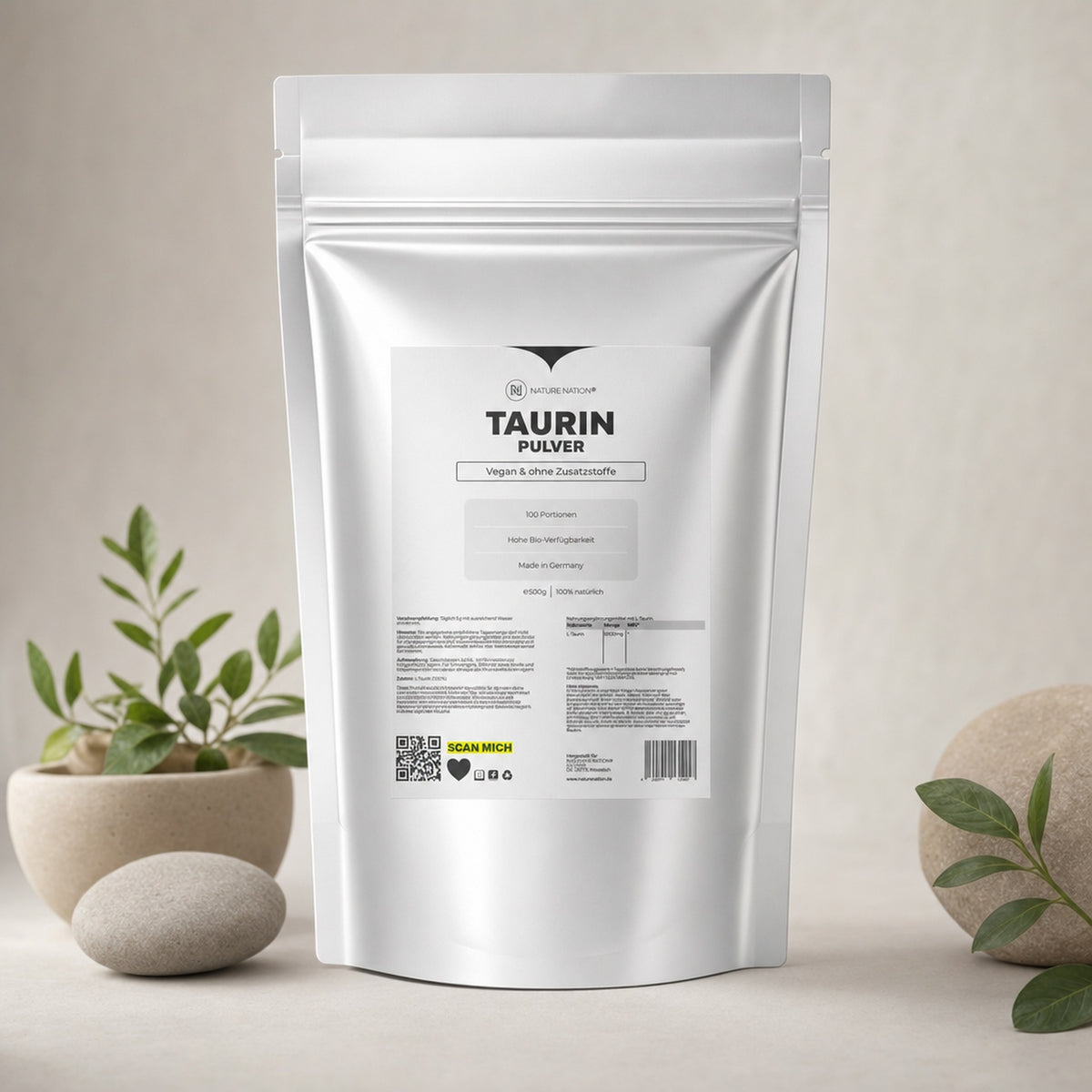 Taurin Pulver, Studioaufnahme